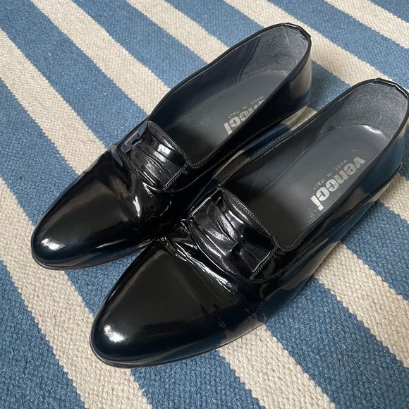 Vero Cuoio Vencci Patent Leather Tuxedo Shoes Mens 10.5 main image 5